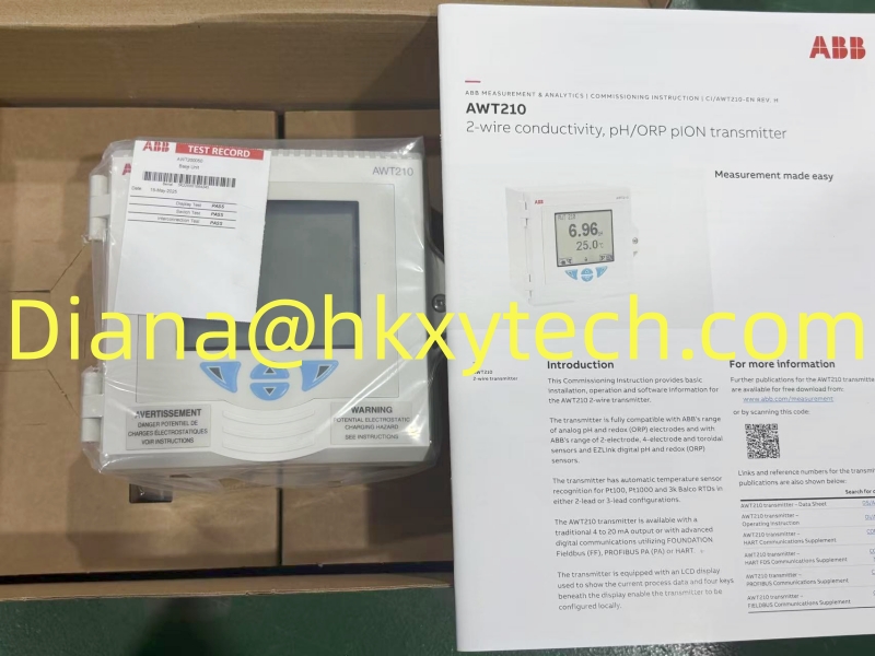ABB AWT210 A1P1H1Y0A1U2M5 pH ORP transmitter