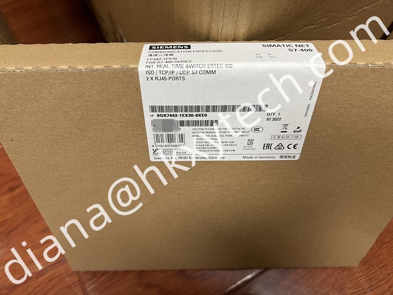 New arrival Siemens 6GK7443-1EX30-0XE0 Communications processor for your reference. Good quality Siemens 6GK7443-1EX30-0XE0 product made in Gemany.