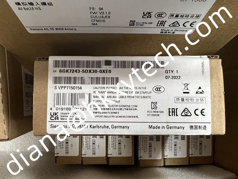 Germany origin Siemens 6GK7243-5DX30-0XE0 communications module in stock for your reference. We supply 100% brand new and good quality Siemens 6GK7243-5DX30-0XE0 module. 