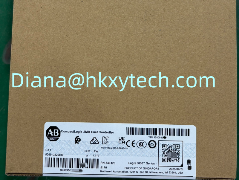 Allen-Bradley 5069-L320ER CompactLogix 5069 Programmable Automation Controller (PAC) – 32K I/O, Ethernet/IP, Rugged Industrial PLC