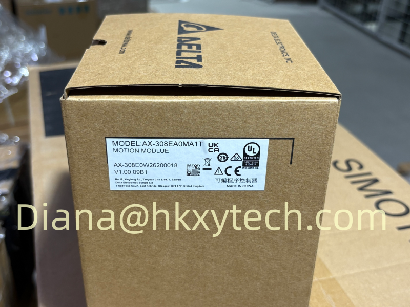 High-Performance DELTA AX-308EA0MA1T AX-3 Automation Controller for Integrated Logic, EtherCAT Motion, Machine Networking and Smart Production Control
