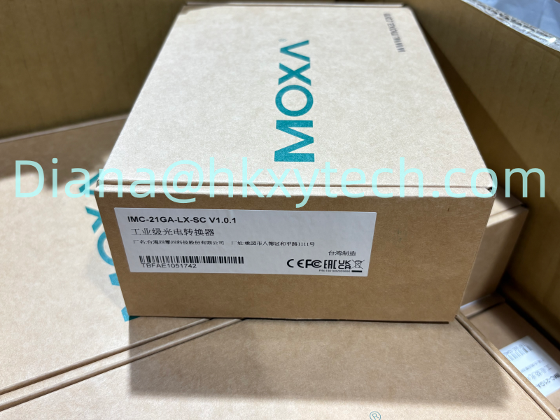 Rugged MOXA IMC-21GA-LX-SC Gigabit Ethernet-to-Fiber Media Converter for Long-Distance Industrial Network Expansion