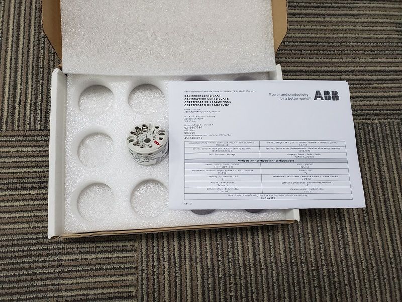 ABB TTH200Y0HBSM5 Head-mount temperature transmitter, hart, output signal 4 ... 20 mA.