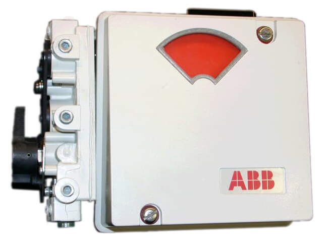 ABB TZIDC-220 digital positioner, standard performance, flameproof enclosure, with FOUNDATION Fieldbus communication.