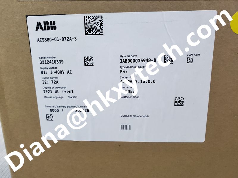 New arrival ABB ACS880-01-072A-3 drive . Original and new ABB ACS880-01-072A-3 products for sale with good price.