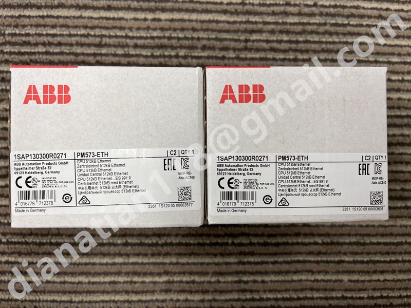 In stock ABB PM573-ETH 1SAP130300R0271 Prog.Logic Controller for sale with competitive price.