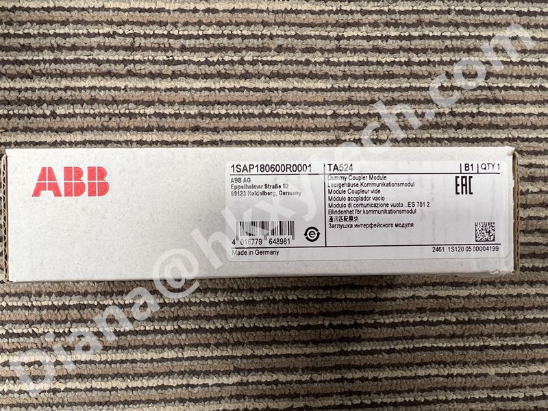 New arrival ABB TA524 Dummy Coupler Module 1SAP180600R0001 with large quantity in stock.