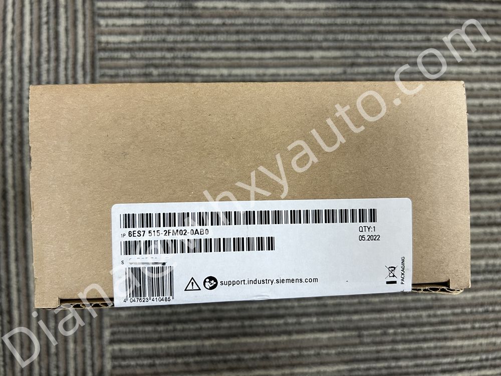 New arrival Siemens 6ES7515-2FM02-0AB0 SIMATIC S7-1500F, CPU 1515F-2 PN, central processing unit product in stock. We supplier brand new 6ES7515-2FM02-0AB0 CPU products.