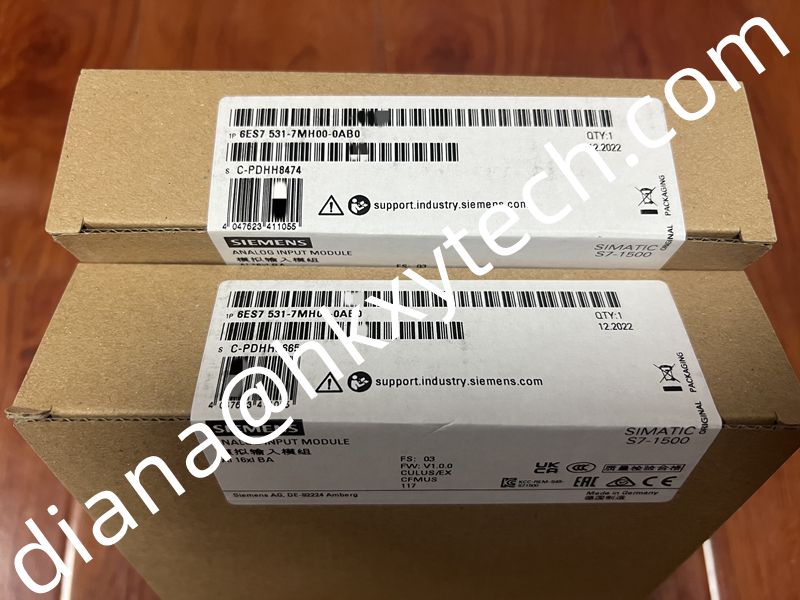 Germany origin Siemens 6ES7531-7MH00-0AB0 SIMATIC S7-1500, analog input module in stock at HKXY. We currently have 50 pieces of Siemens 6ES7531-7MH00-0AB0 for sale.