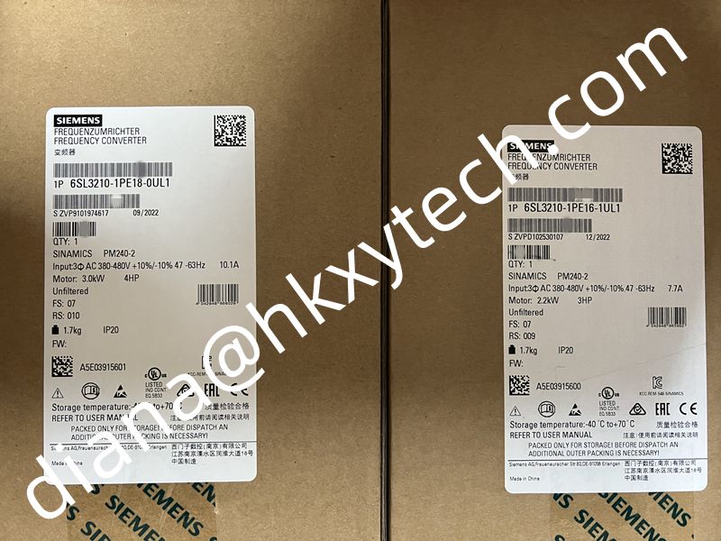 In stock Siemens 6SL3210-1PE16-1UL1 SINAMICS Power Module for sale at HKXY. We supply high quality Siemens 6SL3210-1PE16-1UL1 with competitive price.