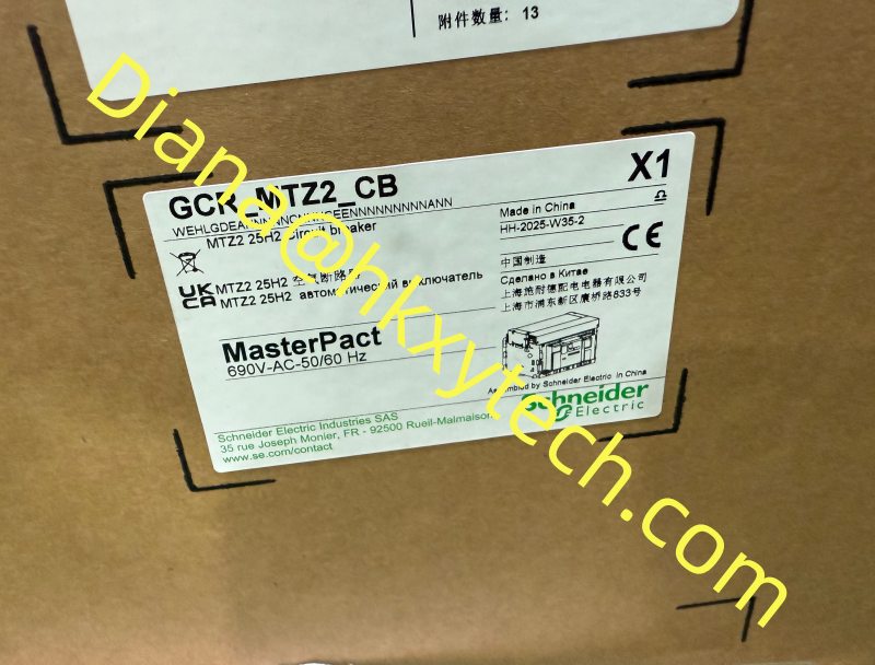 Schneider MTZ2 25H2   MTZ2 25H2  3P circuit breaker (2)_副本