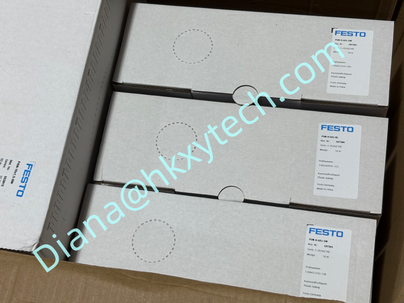 Original FESTO PUN-H-6X1-BL Polyurethane Pneumatic Tubing 6mm OD 4mm ID Blue Air Hose 50m In Stock qwith a competitive price