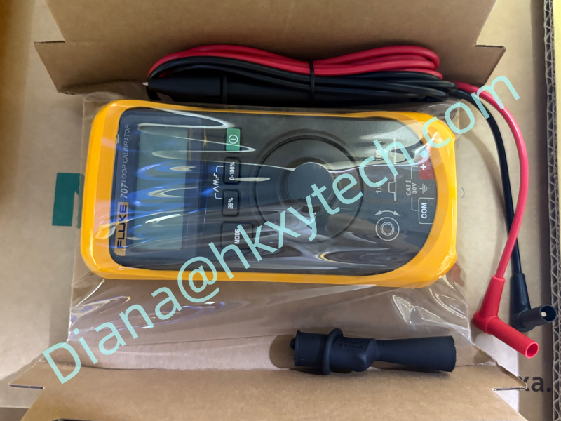 High-Precision Fluke 707 Compact Loop Calibrator with Quick Click Knob for Reliable 4-20 mA Signal Measurement, Sourcing, Simulation and 24 V Loop Power